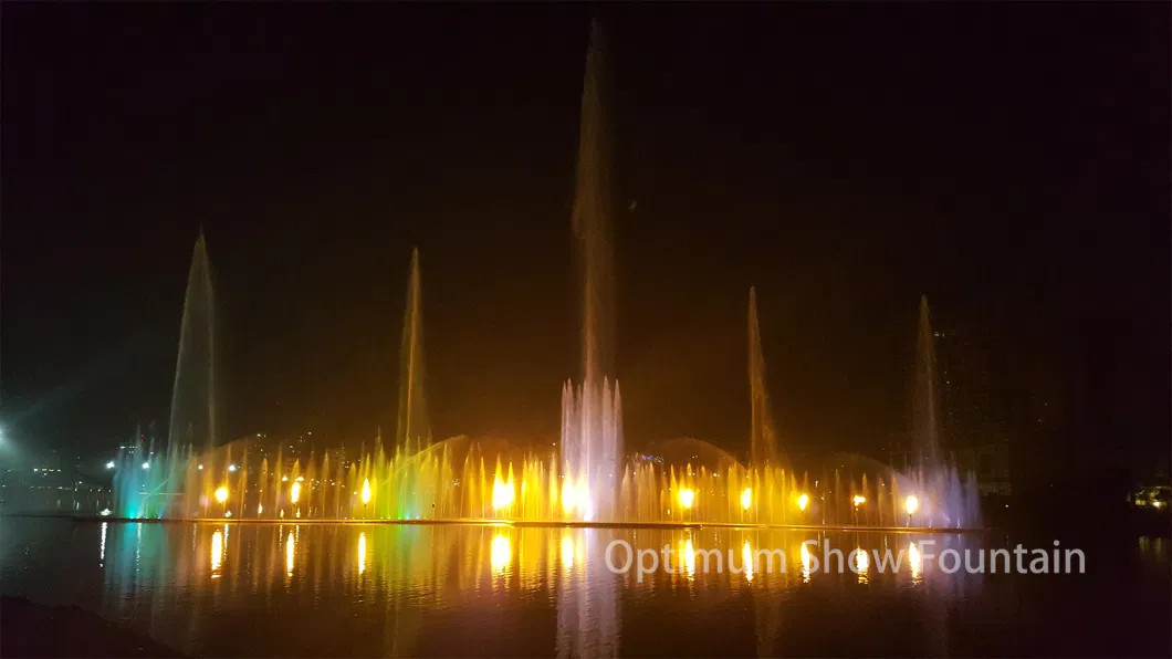 Bangladesh Hatirjheel Lake 120 *24 M RGB Lighted Music Water Dance Fountains Show