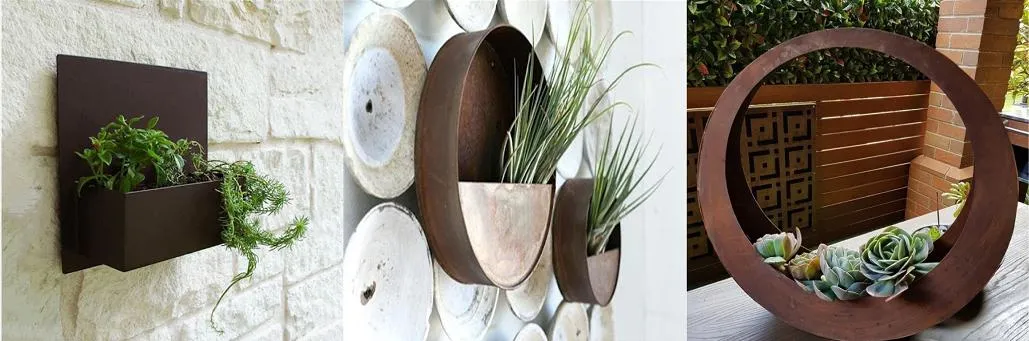 Customized Corten Steel Planter Pot in Different Size and Shape