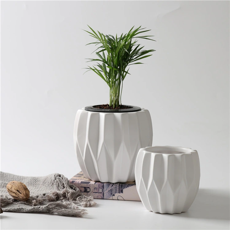 Matte White Wedding Decorating Plant Pots Indoor Planters for Garden
