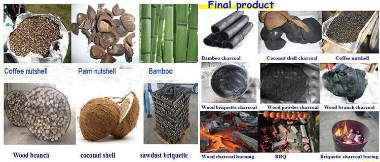 Coconut Shell Charcoal Stove Charcoal Continuous Carbonization Furnace