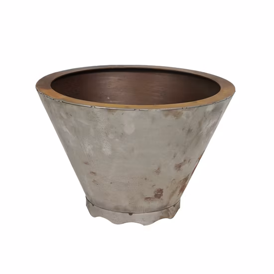 Handweave Customized Home Decoration Wicker Flowerpot in Dark Brown Color