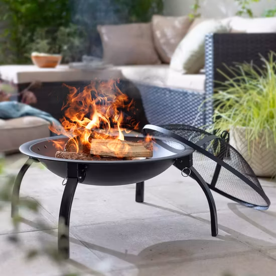 Made in China Iron Metal Fire Pit Outdoor Garden Multifunction BBQ Grills Round Fire Bowl