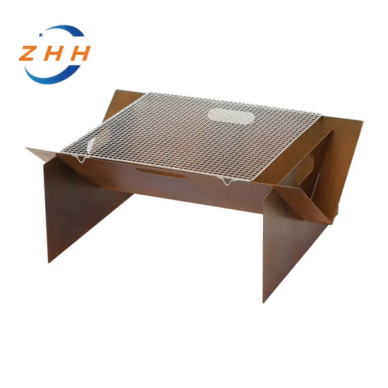 Customized Corten Steel BBQ Brazier Fire Pit Round Fire Burner