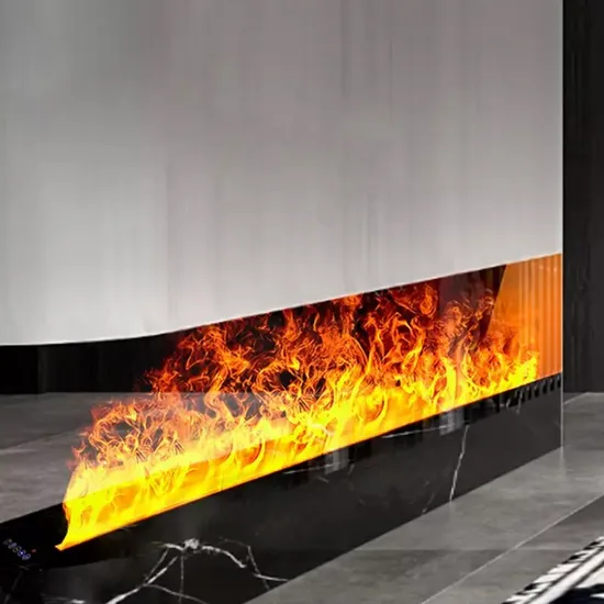 Factory Supply Electric Fire Place Luxury Modern Custom Crushed Diamond Mirror Fireplace with Bluetooth