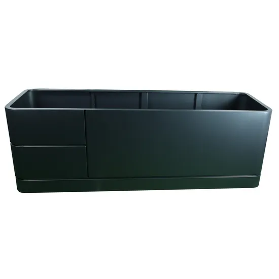 Wholesales Galvanize Steel Outdoor Metal Flower Pot Pots for Plants Corten Steel Rectangle Planter Box for Garden Hotel 