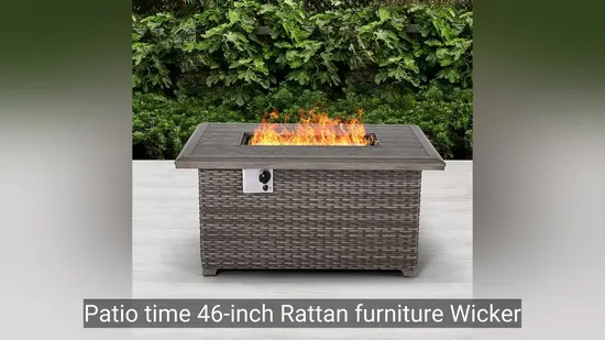 Garden Outside Propane Fire Pit Burner Outdoor Smokeless Fire Pit Table 