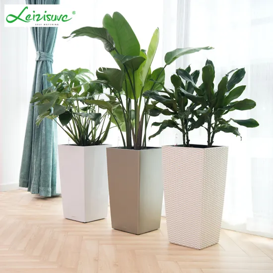 Outdoor Indoor Garden Living Room Big Large Tall Plastic Commercial Flower Pots & Planters Wholesale Plant Pots Modern Planter 