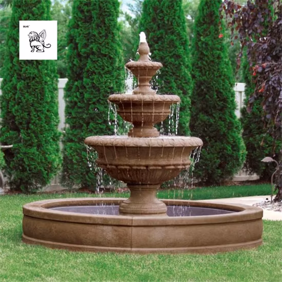 Sales Garden Decoration Large Marble Stone Water Fountain Mfwg