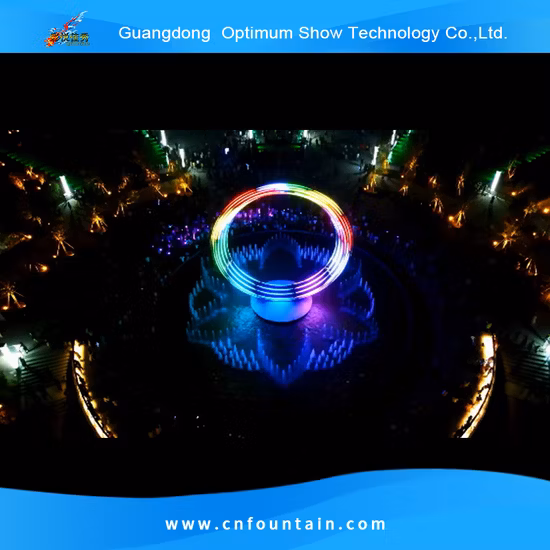 Outdoor Large Pool Stainless Steel Light Dancing Water Fountain Show