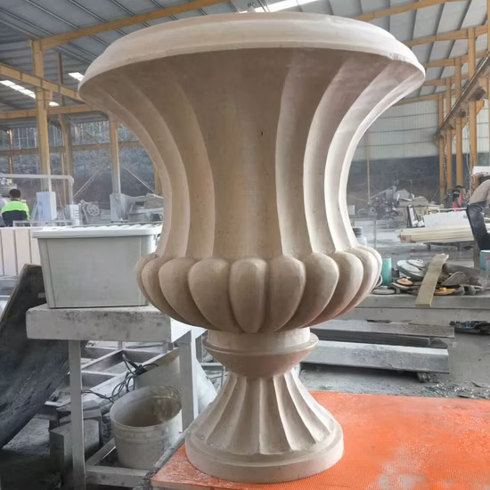 Garden Decoration Flower Pot Marble Planter for Sale