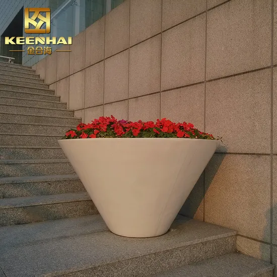 Outdoor Stainless Steel Flower Pot Garden Planter 