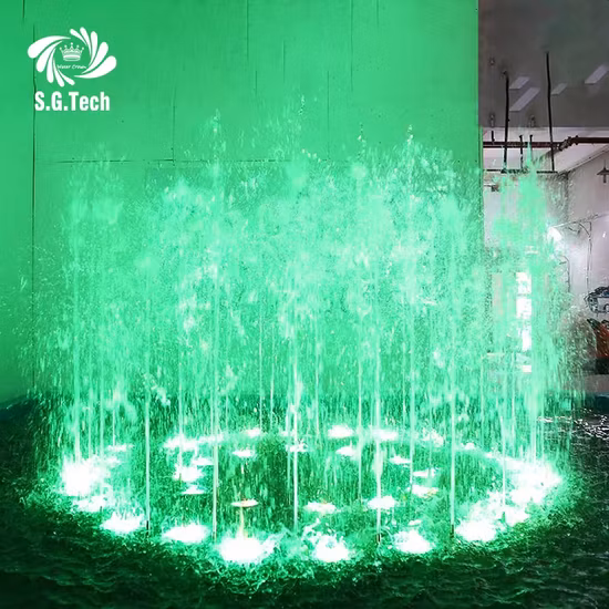 Garden Ornaments LED Light and Dancing Musical Water Fountain