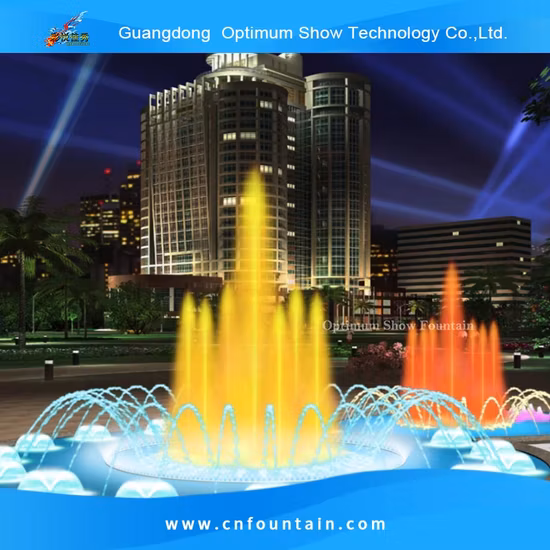 Free Design Stone Garden Products Outdoor Pool Pond LED Lights Small Music Dancing Water Fountain for Sale