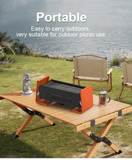 Hot Sale Best Portable Camping Indoor Outdoor Family Tabletop Mini Foldable Fashion BBQ Grill Charcoal Stove