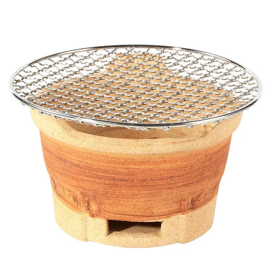 Stoneware BBQ Grill Ceramic Rotisserie Charcoal Desk Table Oven Heating Stove Ci23301 