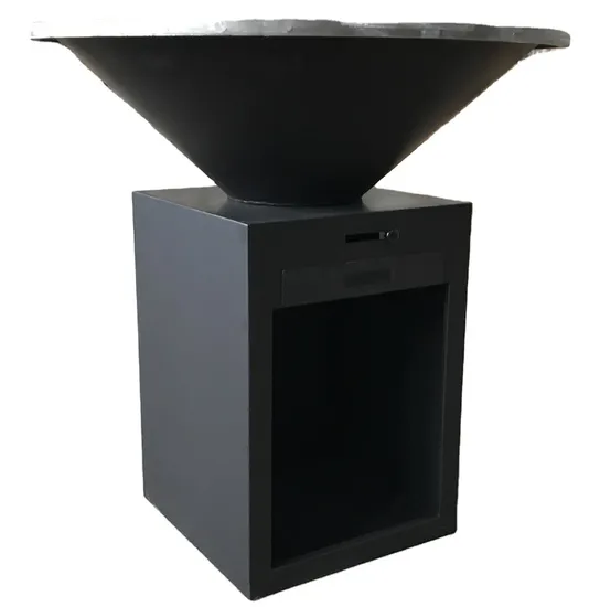 Corten Steel Hemisphere BBQ Fire Bowl Barbecue with Grill Ring 