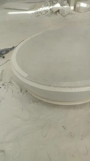 Europe Style Outdoor Garden Decoration Marble Flower Pot Planter with Figure (SYFP